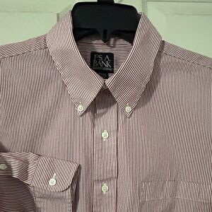 Jos. A. Bank Striped Dress Shirt Size 17.5 34